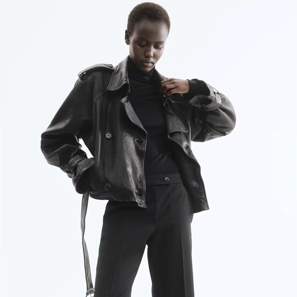 H&M STUDIO COLLECTION
NWT BLACK LEATHER JACKET SIZE XL